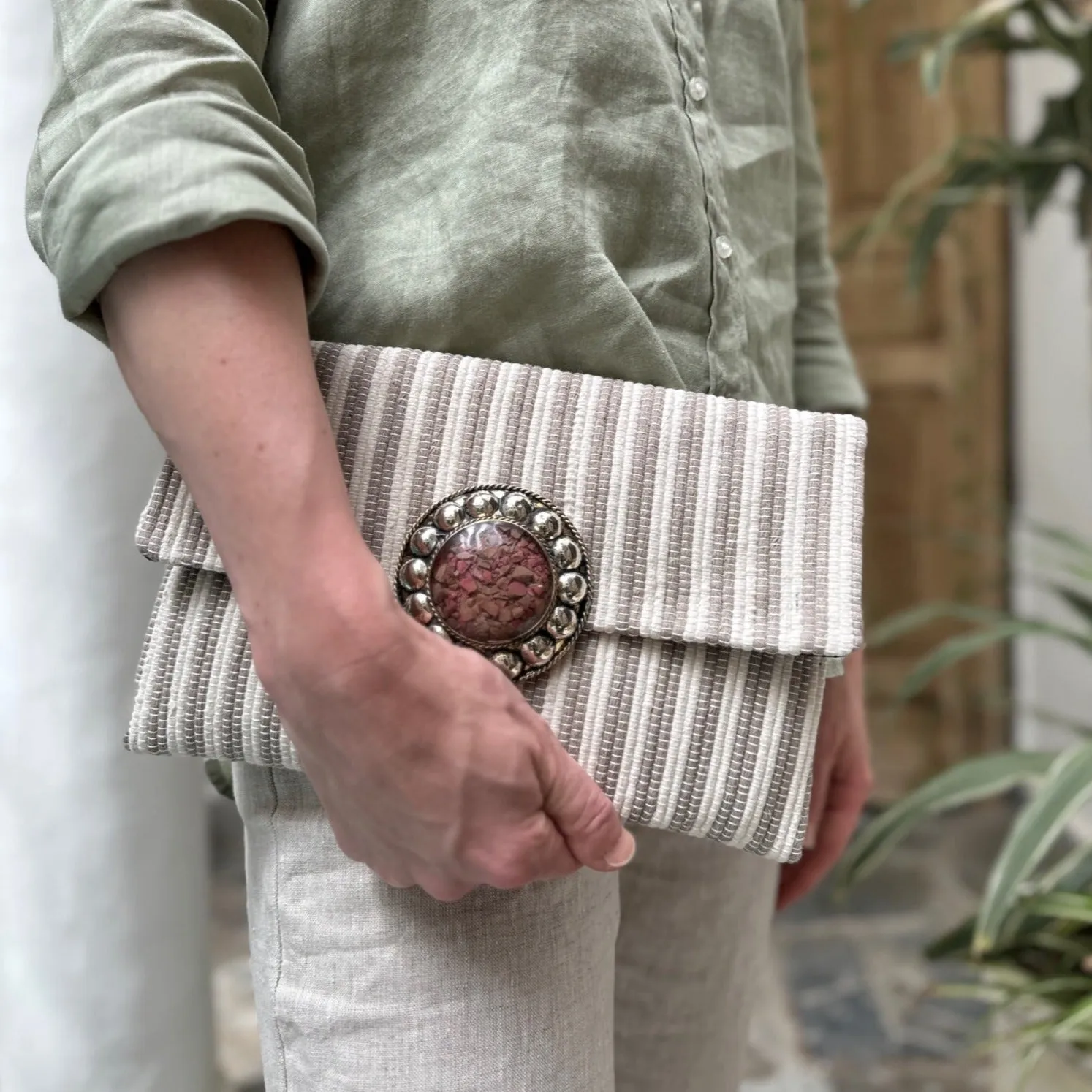 Ligne Upcycled Clutch