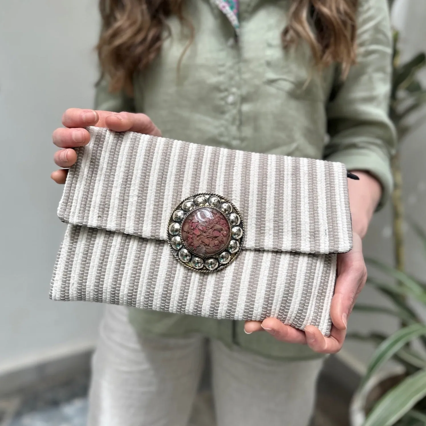 Ligne Upcycled Clutch