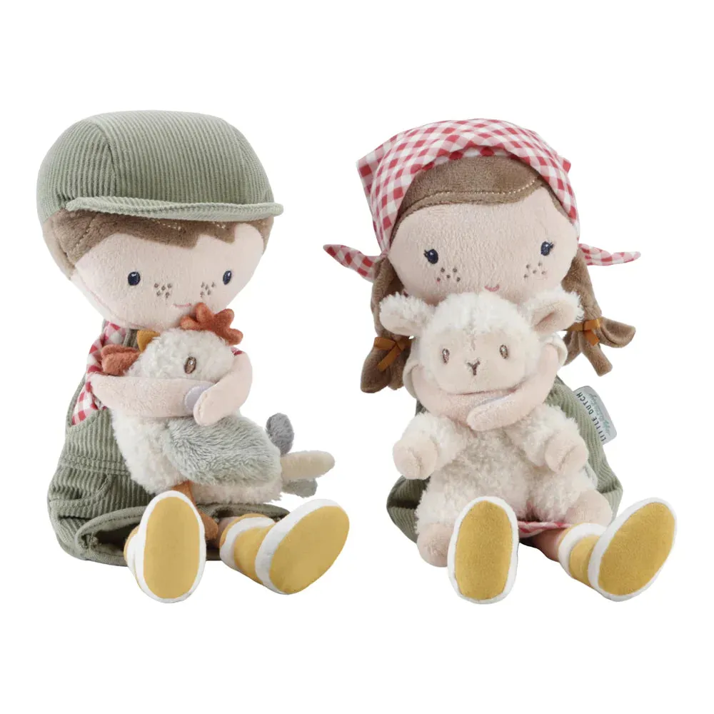 Little Dutch Little Farm - Cuddle Doll - Farmer Jim With Chicken