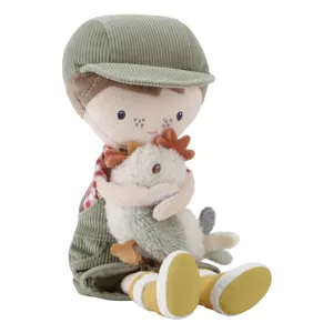 Little Dutch Little Farm - Cuddle Doll - Farmer Jim With Chicken