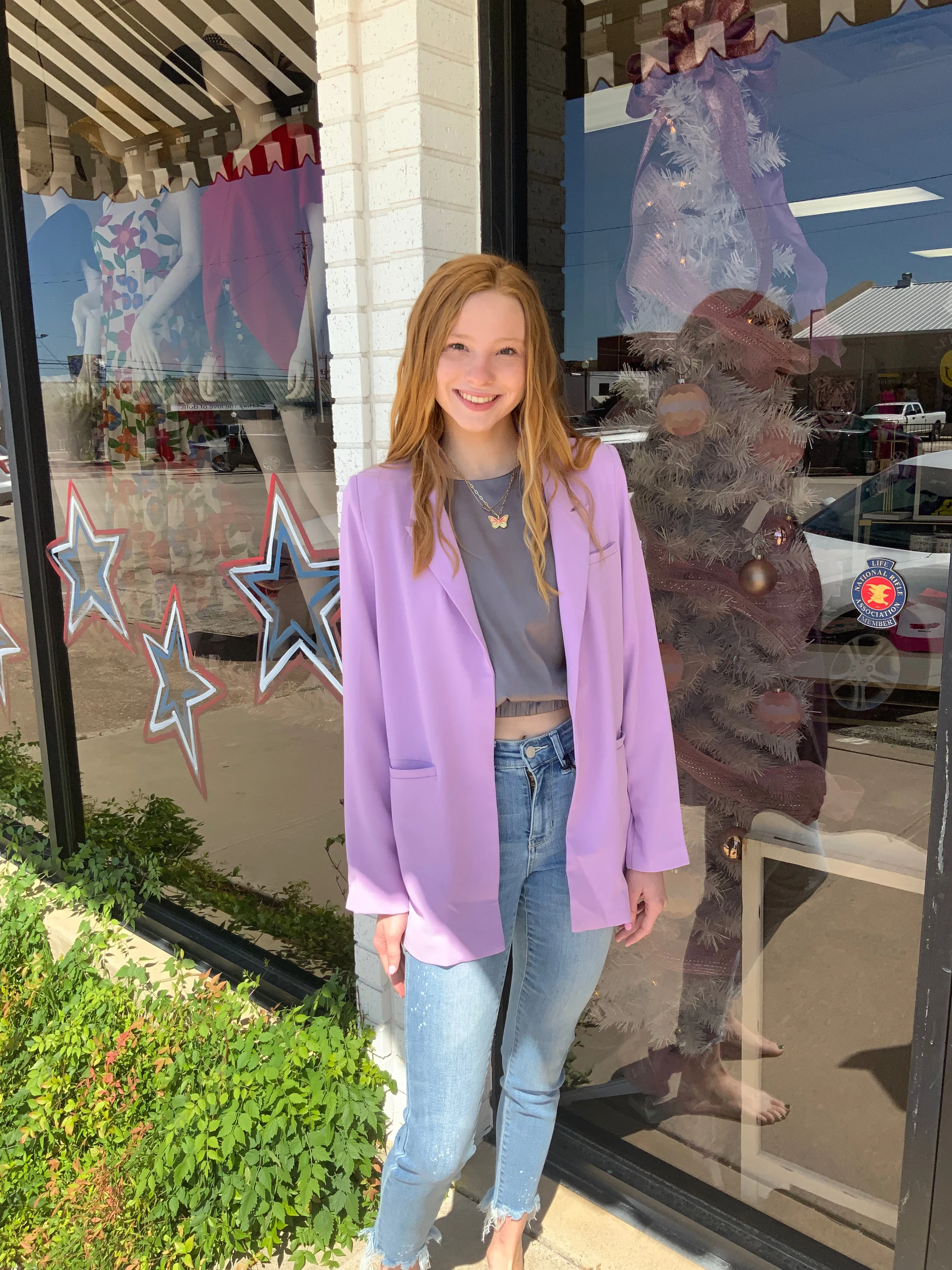 Live It Up Lavender Blazer