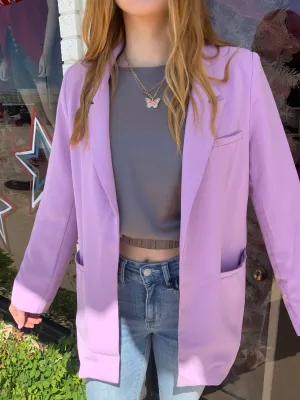Live It Up Lavender Blazer