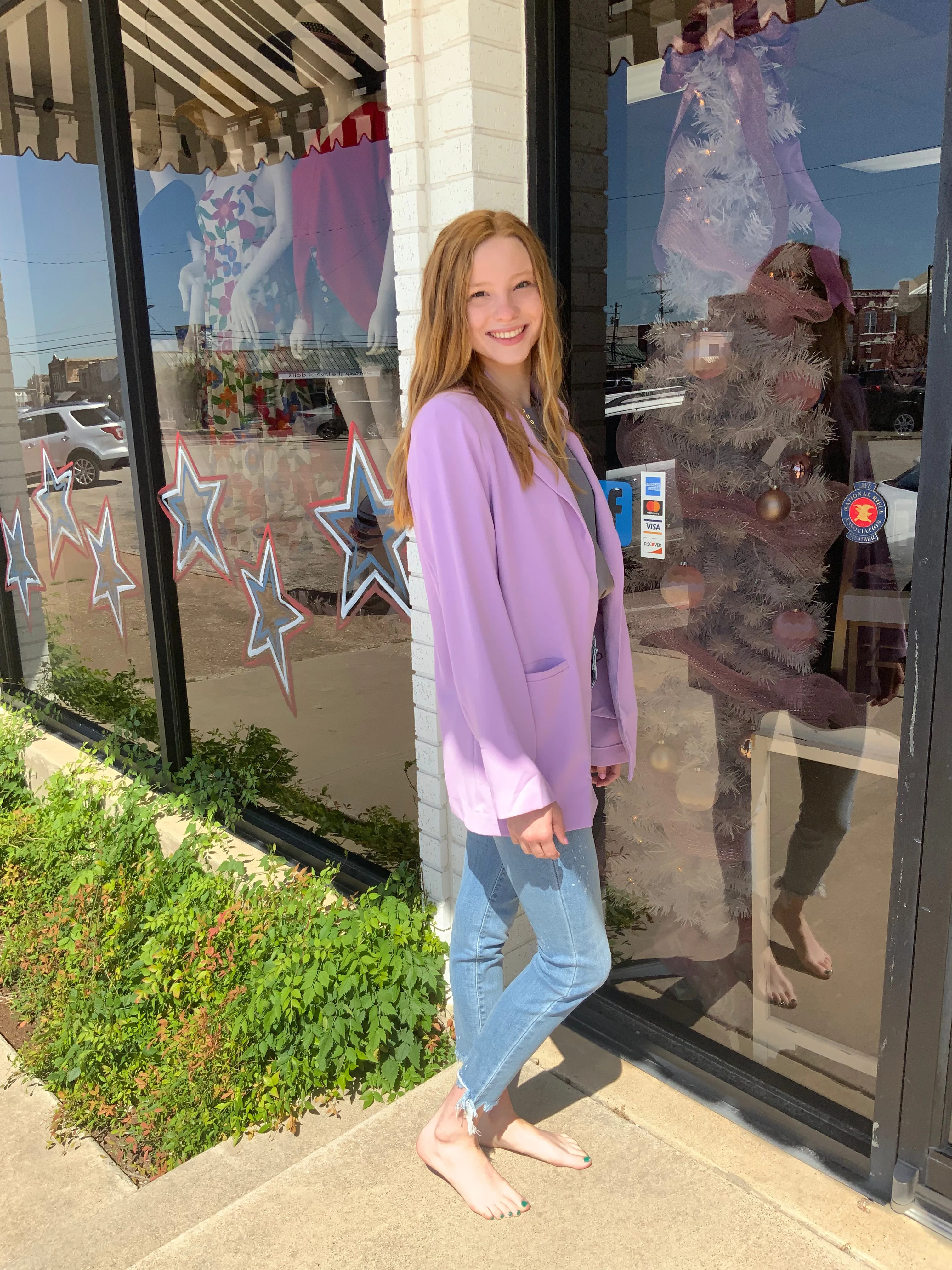 Live It Up Lavender Blazer
