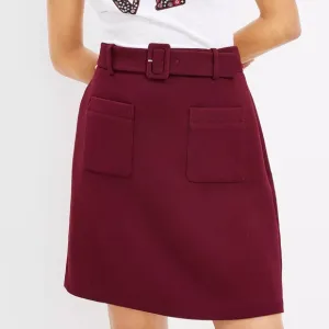 Loft belted skirt NWT