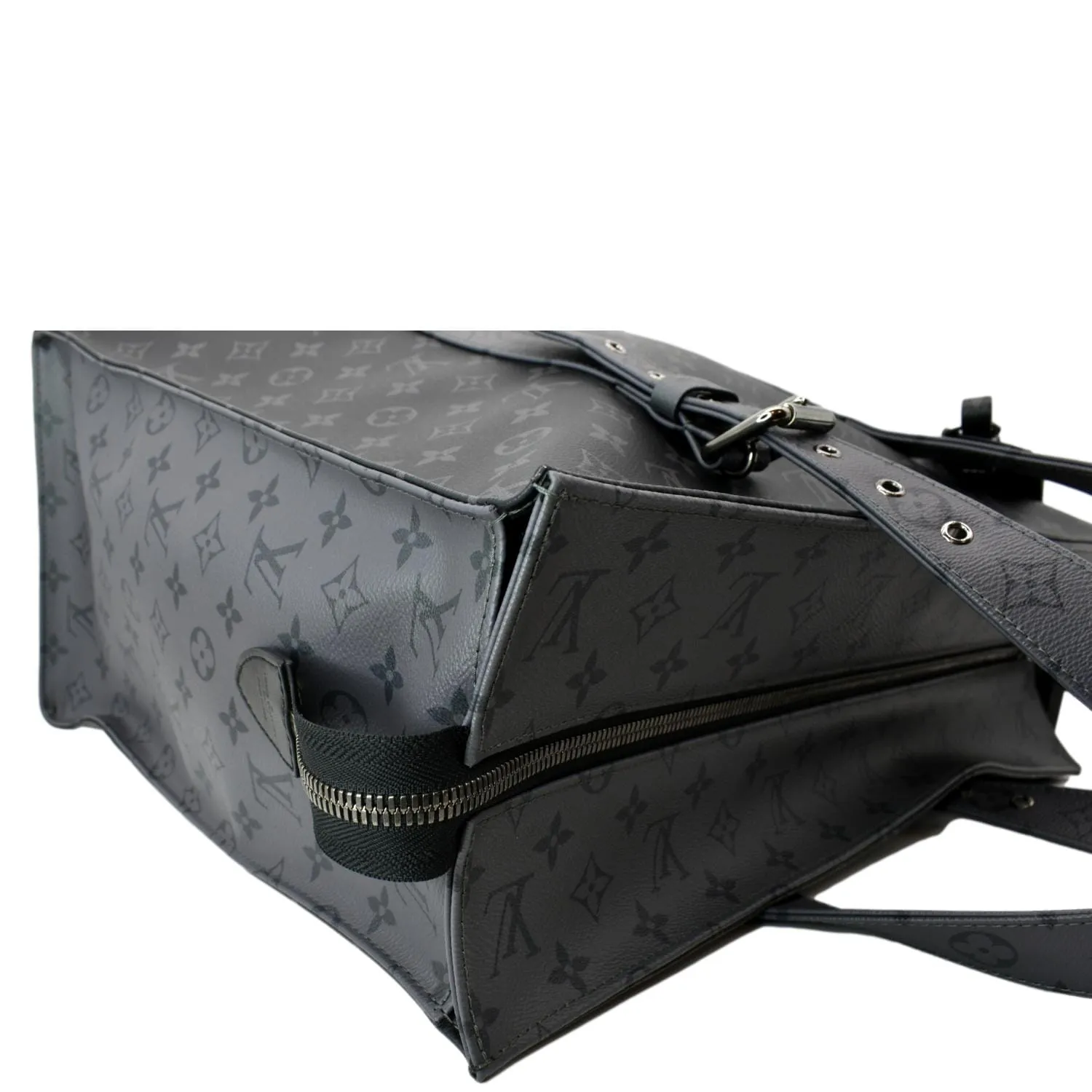 LOUIS VUITTON Cabas Zippe GM Monogram Eclipse Tote Bag Black