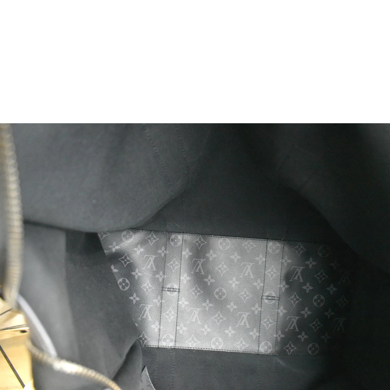 LOUIS VUITTON Cabas Zippe GM Monogram Eclipse Tote Bag Black