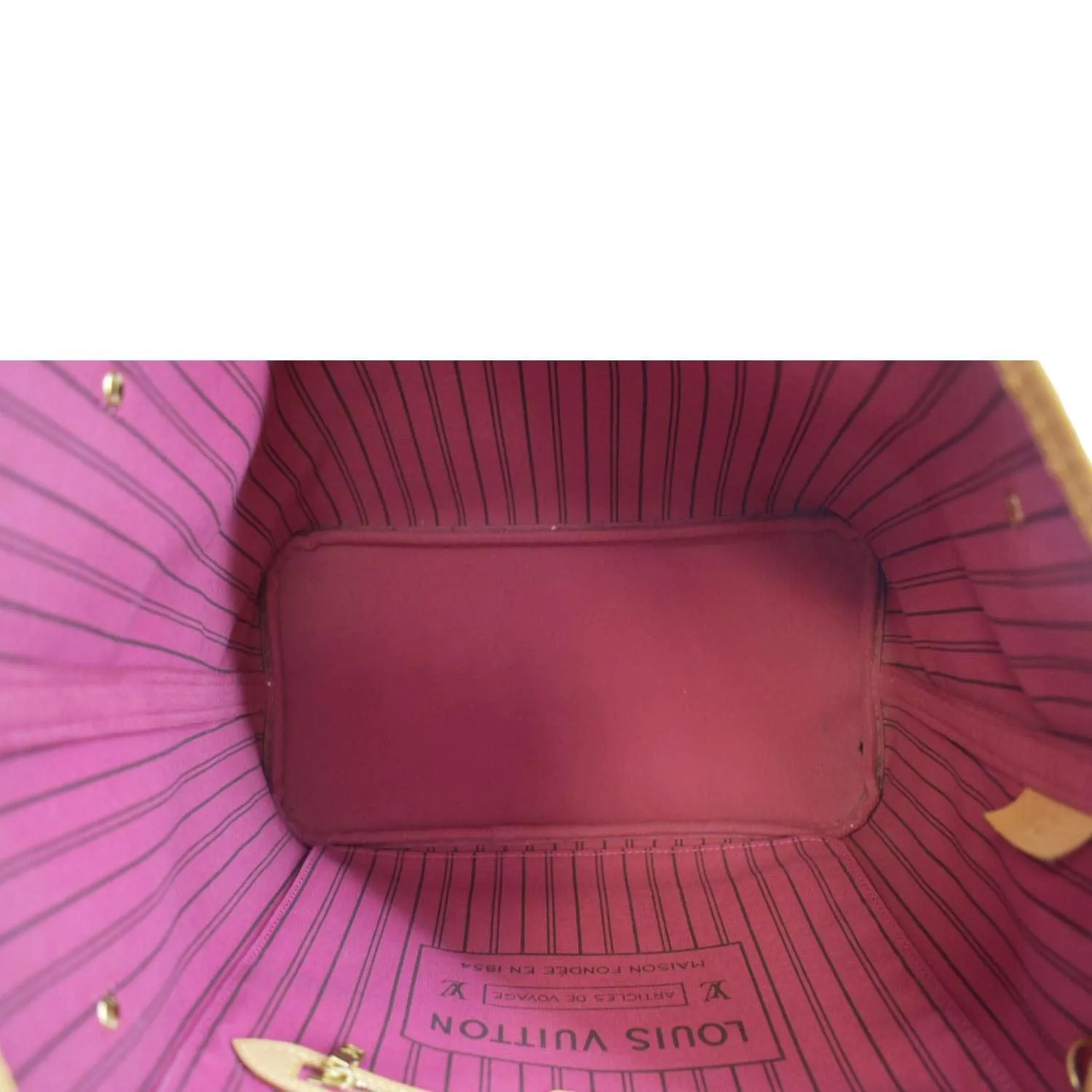 LOUIS VUITTON Neverfull MM Monogram Canvas Tote Bag Brown