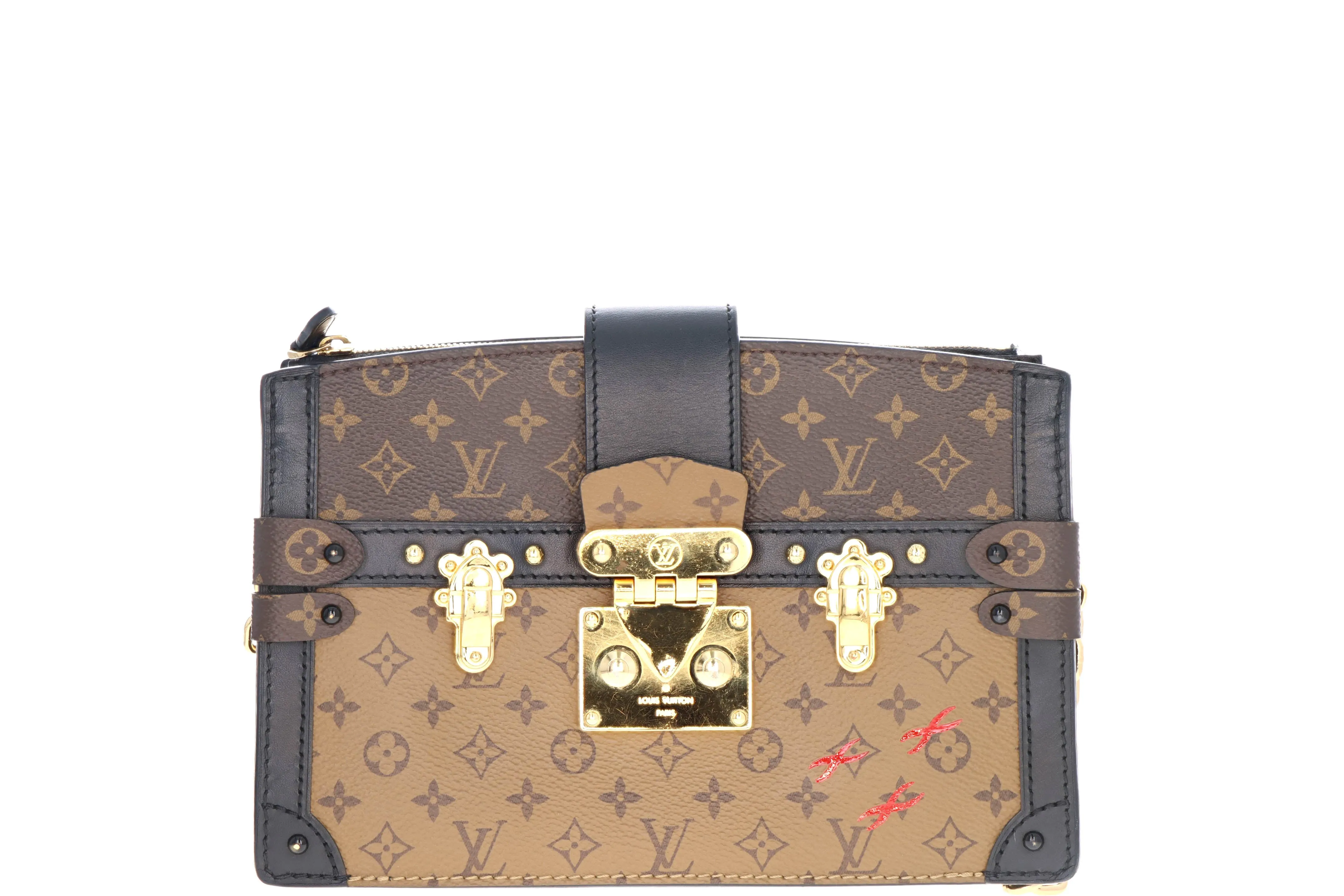 Louis Vuitton Sold Out Reverse Monogram Trunk Clutch