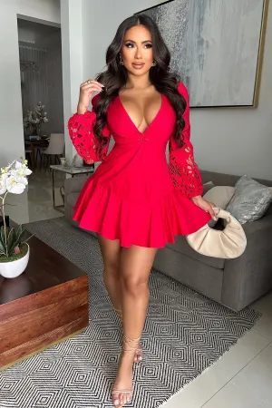LOVE IS IN THE AIR MINI DRESS