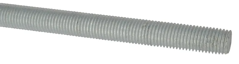 M6x1m Mild Steel Threaded Bar Zinc Plated