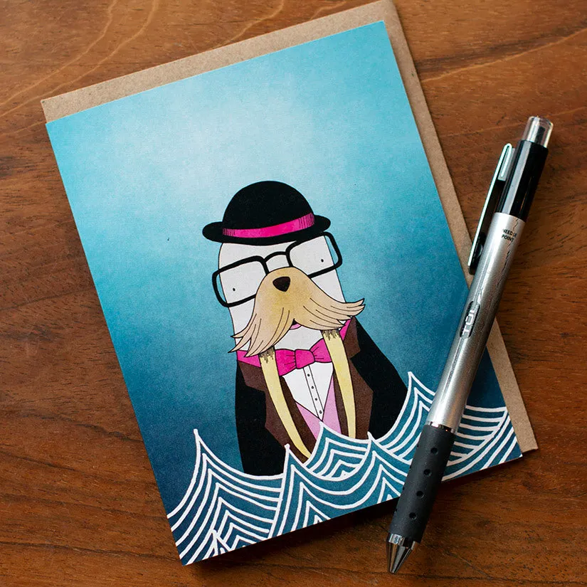 Magic Walrus Greeting Card