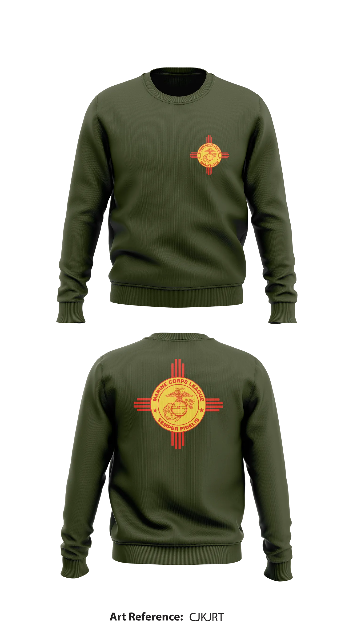 Marine Corps League Store 1 Core Men's Crewneck Performance Sweatshirt - cJkjRt
