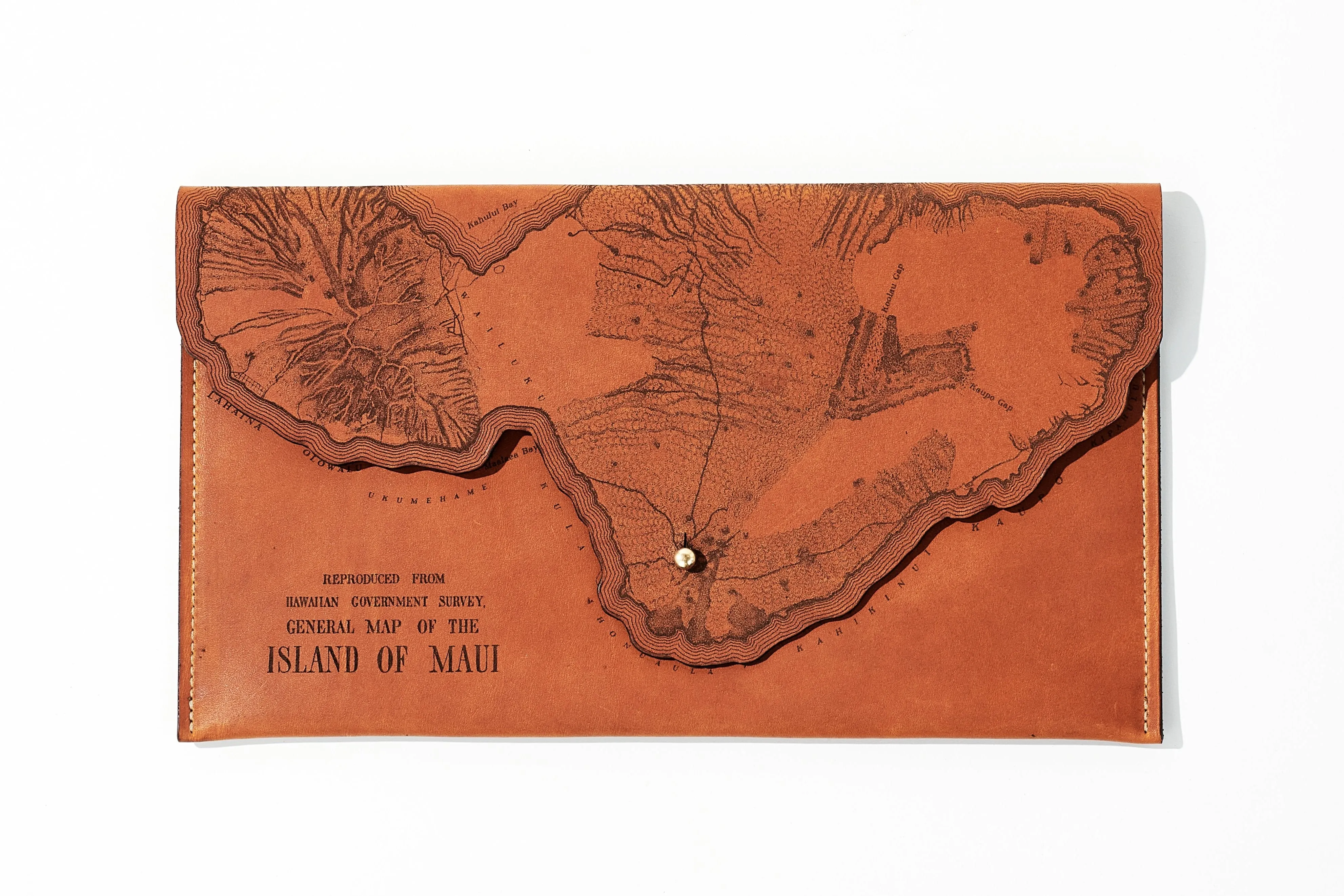 Maui Map Clutch