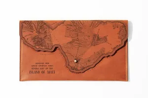 Maui Map Clutch