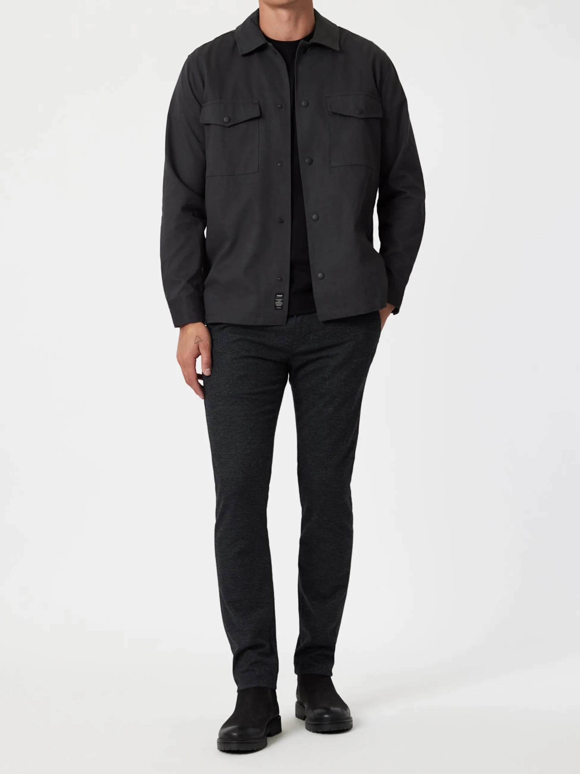 Mavi Milton Slim Pant - Navy Herringbone