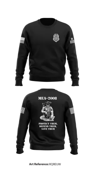 MEA-2008 Store 1 Core Men's Crewneck Performance Sweatshirt - RqReUw