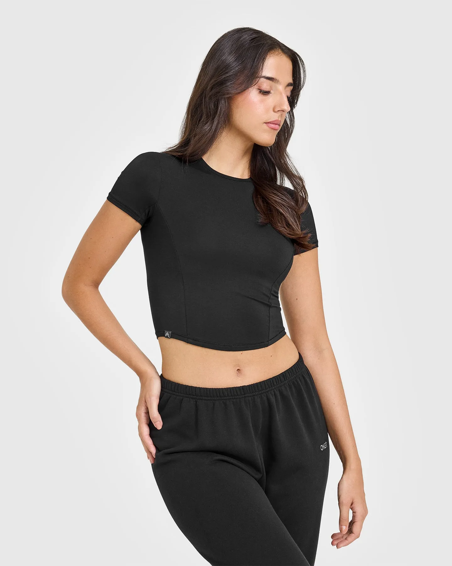 Mellow Soft Mid Short Sleeve T-Shirt | Soft Black