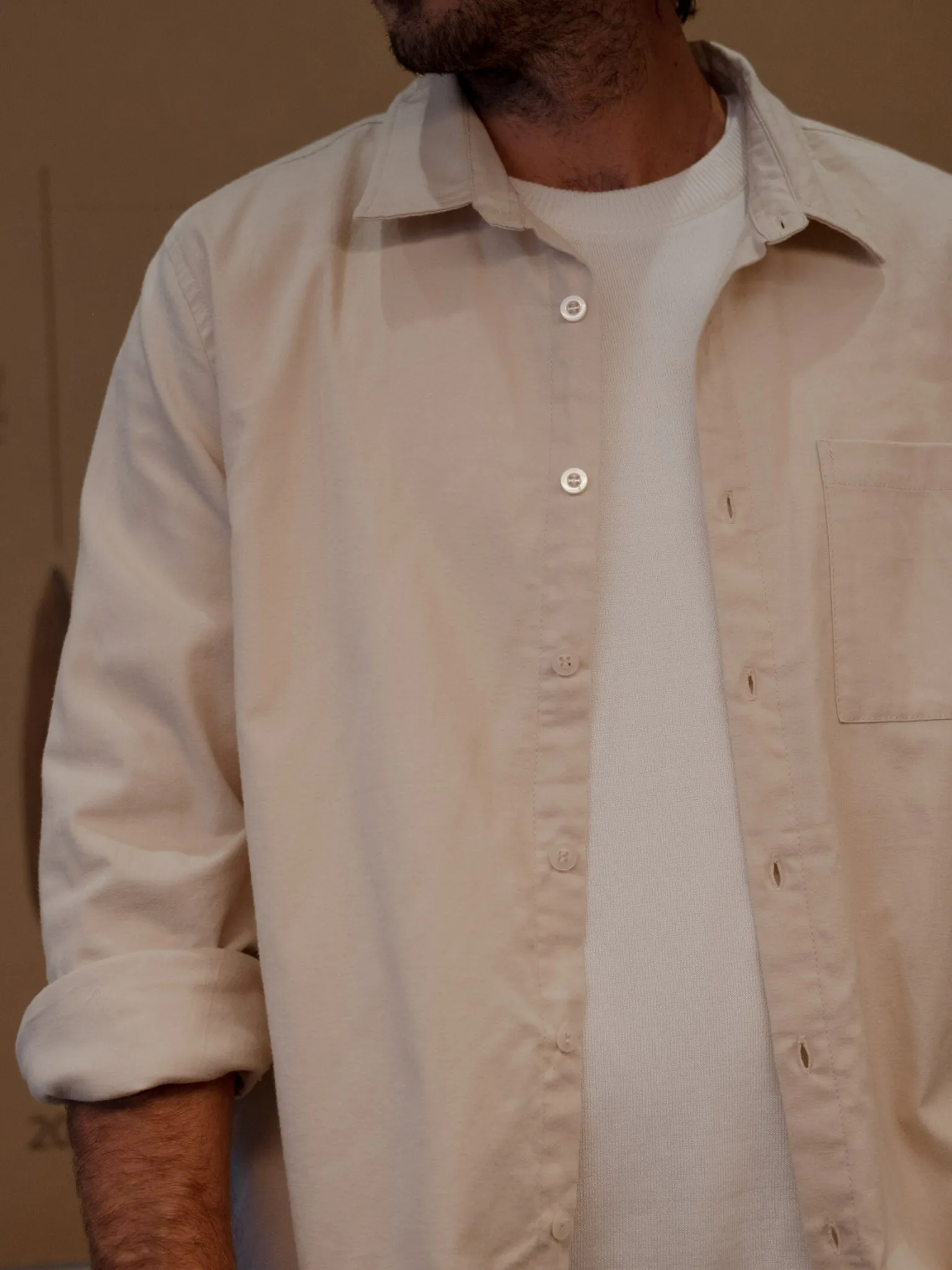MEN CLASSY SHIRT - SAND