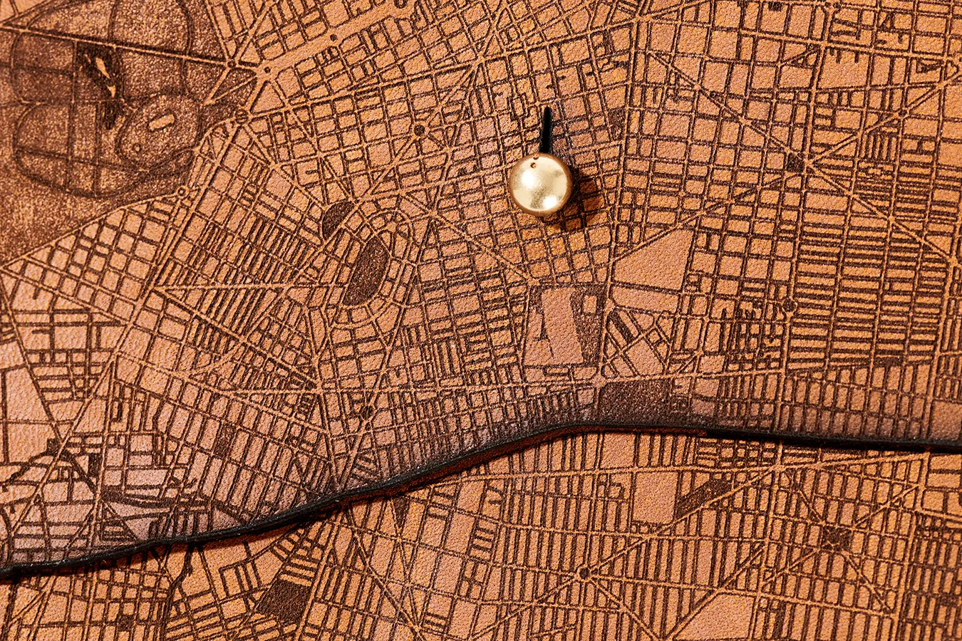 Mexico City Map Clutch