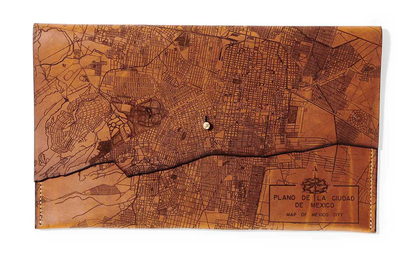 Mexico City Map Clutch