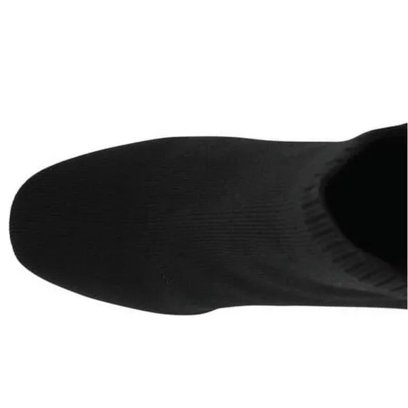 MIA Womens Black Knit Cushioned Erika Square Toe Block Heel Booties 7 M