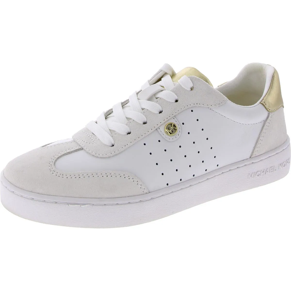 MICHAEL Michael Kors Womens Scotty Lace Up Leather Casual And Fashion Sneakers
