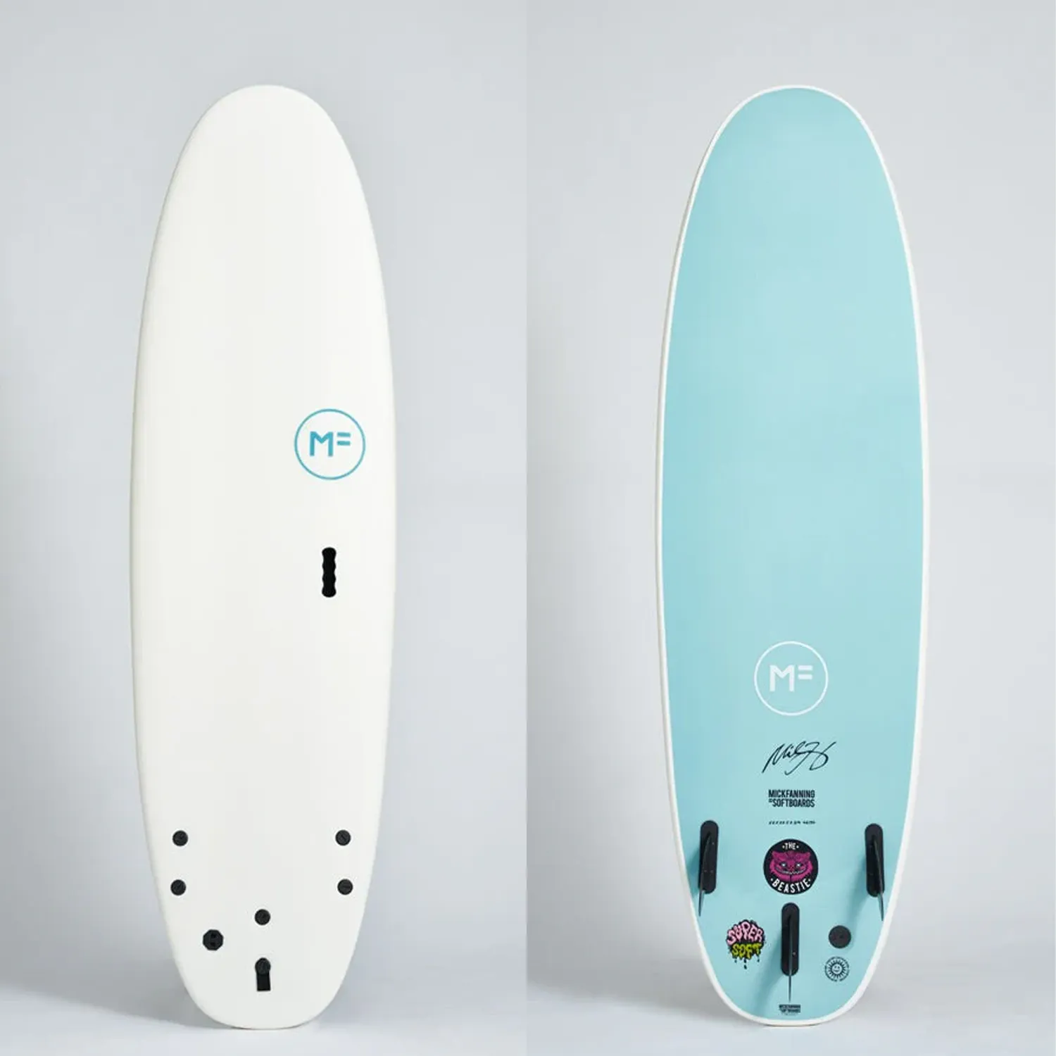 MICK FANNING BEASTIE 7'6" SUPERSOFT 57.51L - WHITE/TEAL
