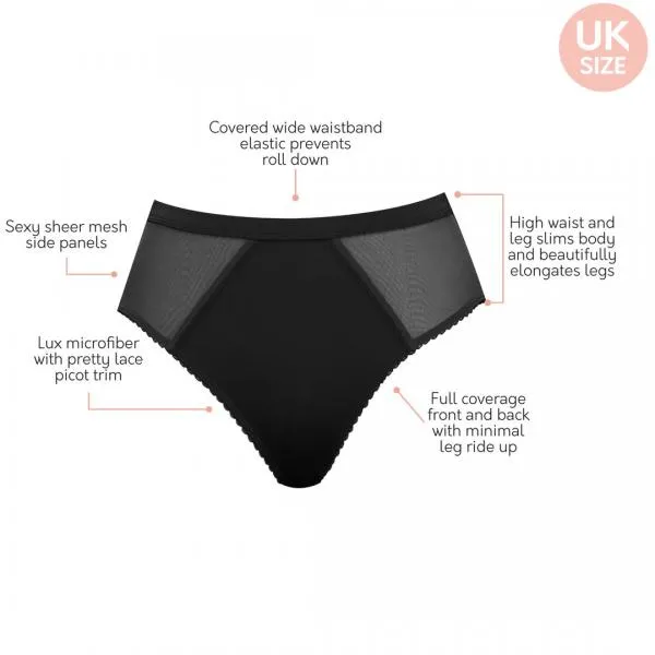 Micro Dressy French Cut Panty - Black -