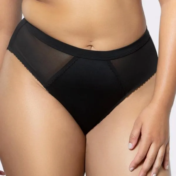 Micro Dressy French Cut Panty - Black -