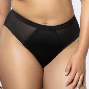 Micro Dressy French Cut Panty - Black -