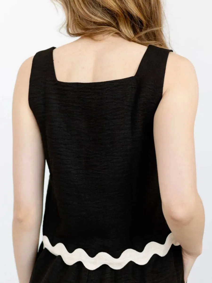 Midnight Meadow Crop Top
