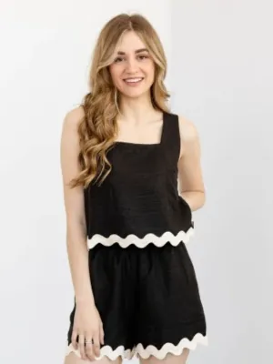 Midnight Meadow Crop Top