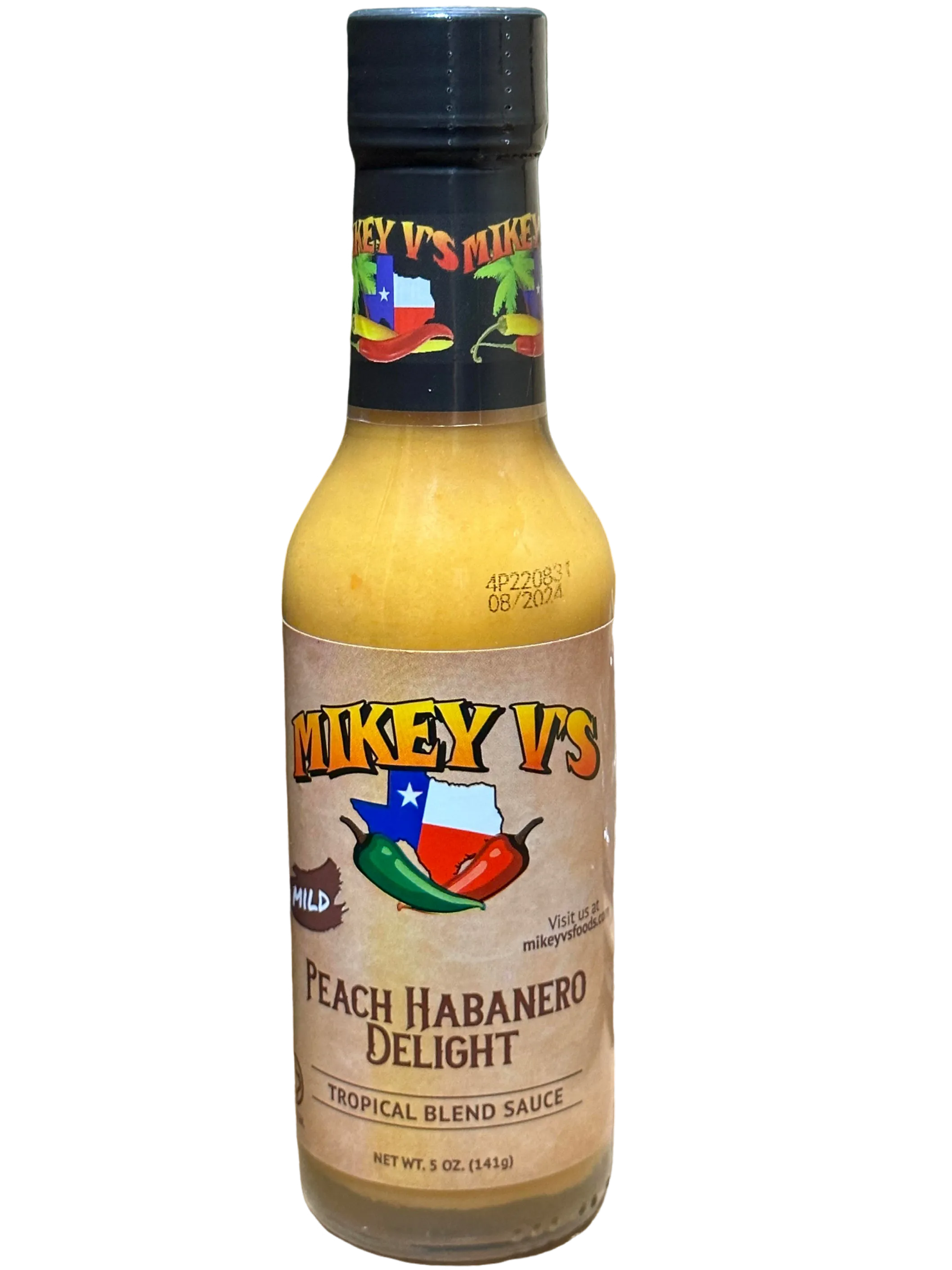 Mikey V's Peach Habanero Delight Hot Sauce