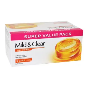 Mild & Clear Pure and Mild with Glycerin and Nautral Extract 5Bars X 100G