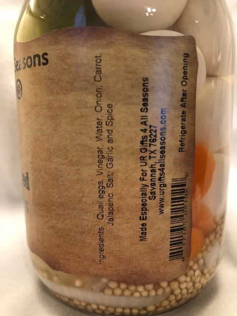 Mild Pickled Quail Eggs