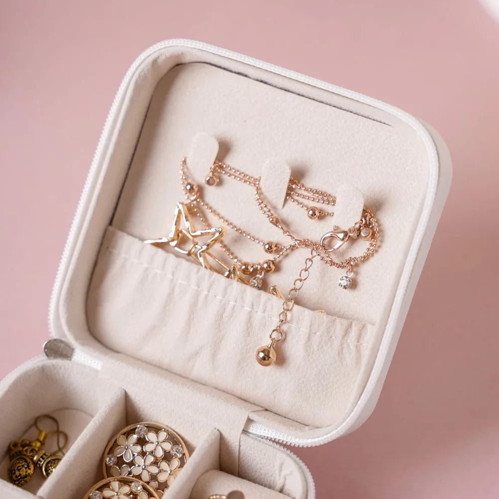 Mini Jewellery Storage Box White