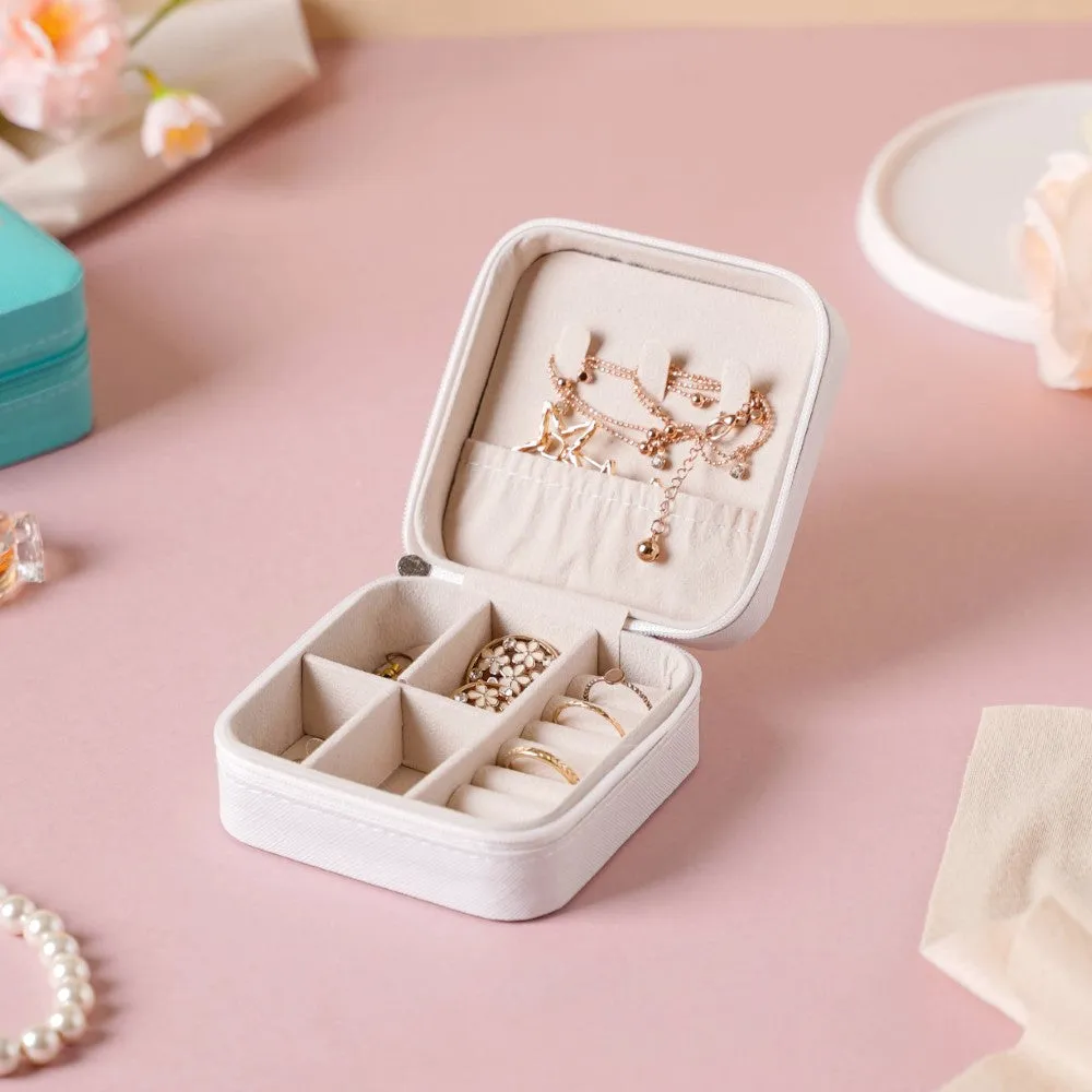 Mini Jewellery Storage Box White