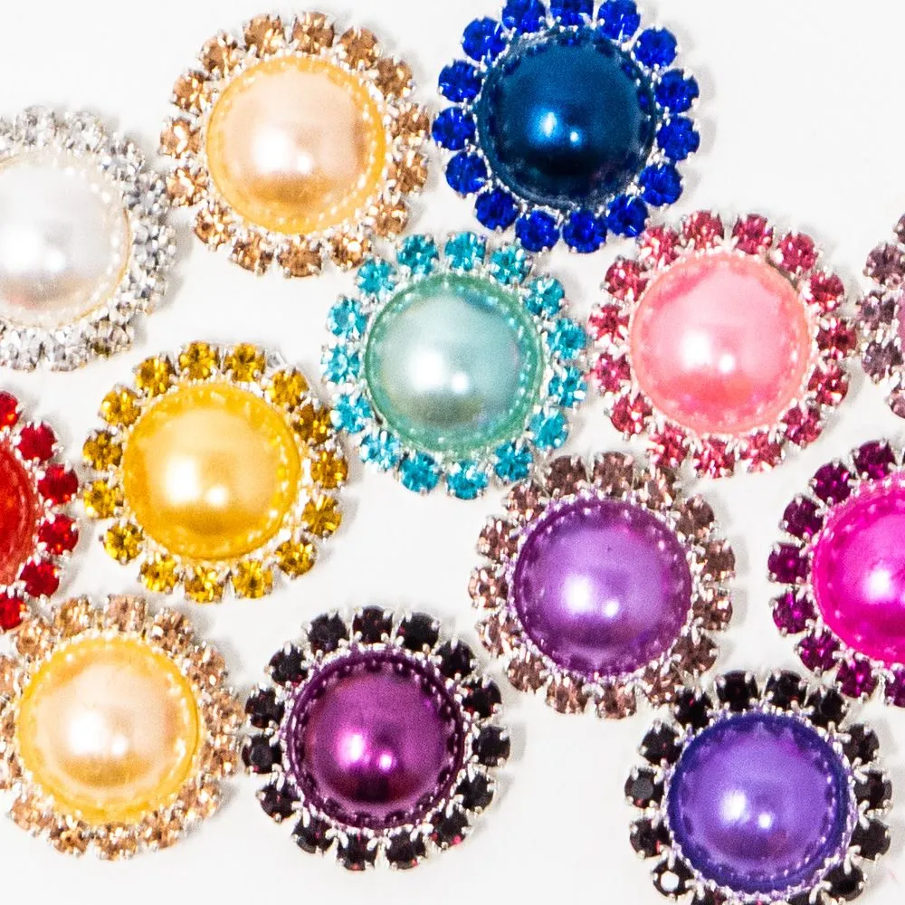 Mini Rhinestone Pearls