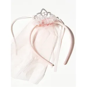Miss Rose Sister Violet Tiara Headband Pink
