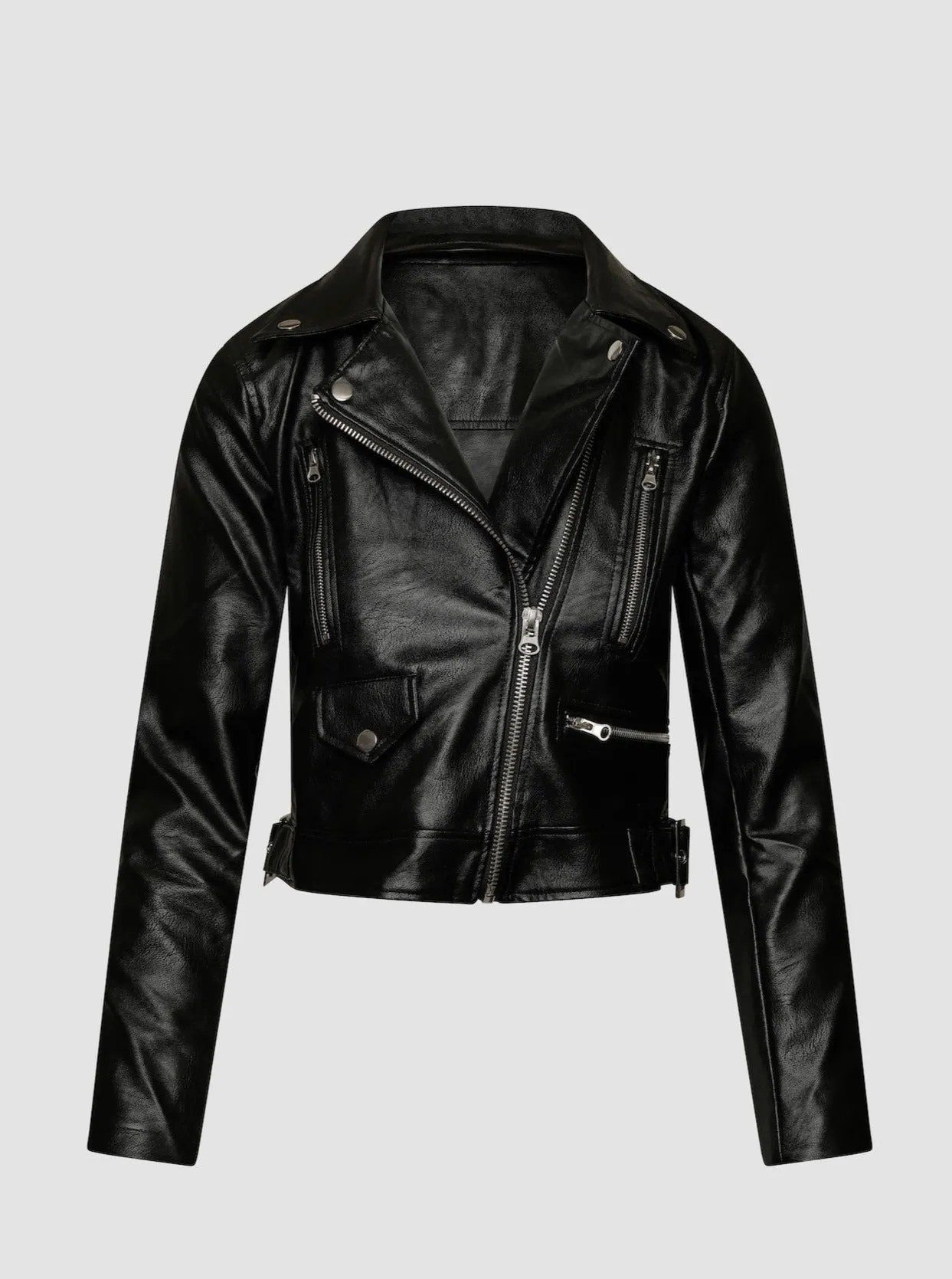 MONEY OVER EVERYTHING VEGAN LEATHER JACKET