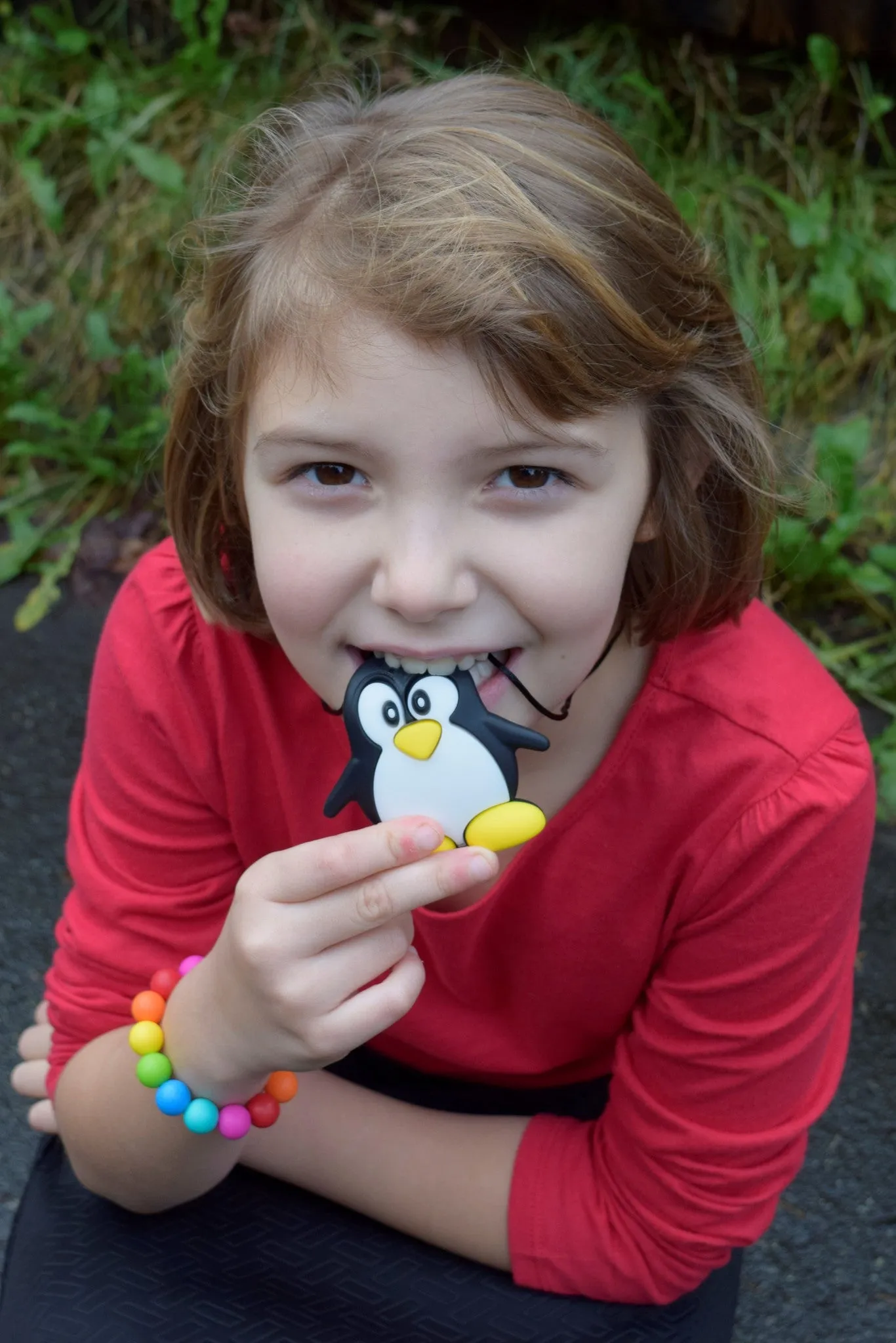 Mr. Penguin Chew Necklace