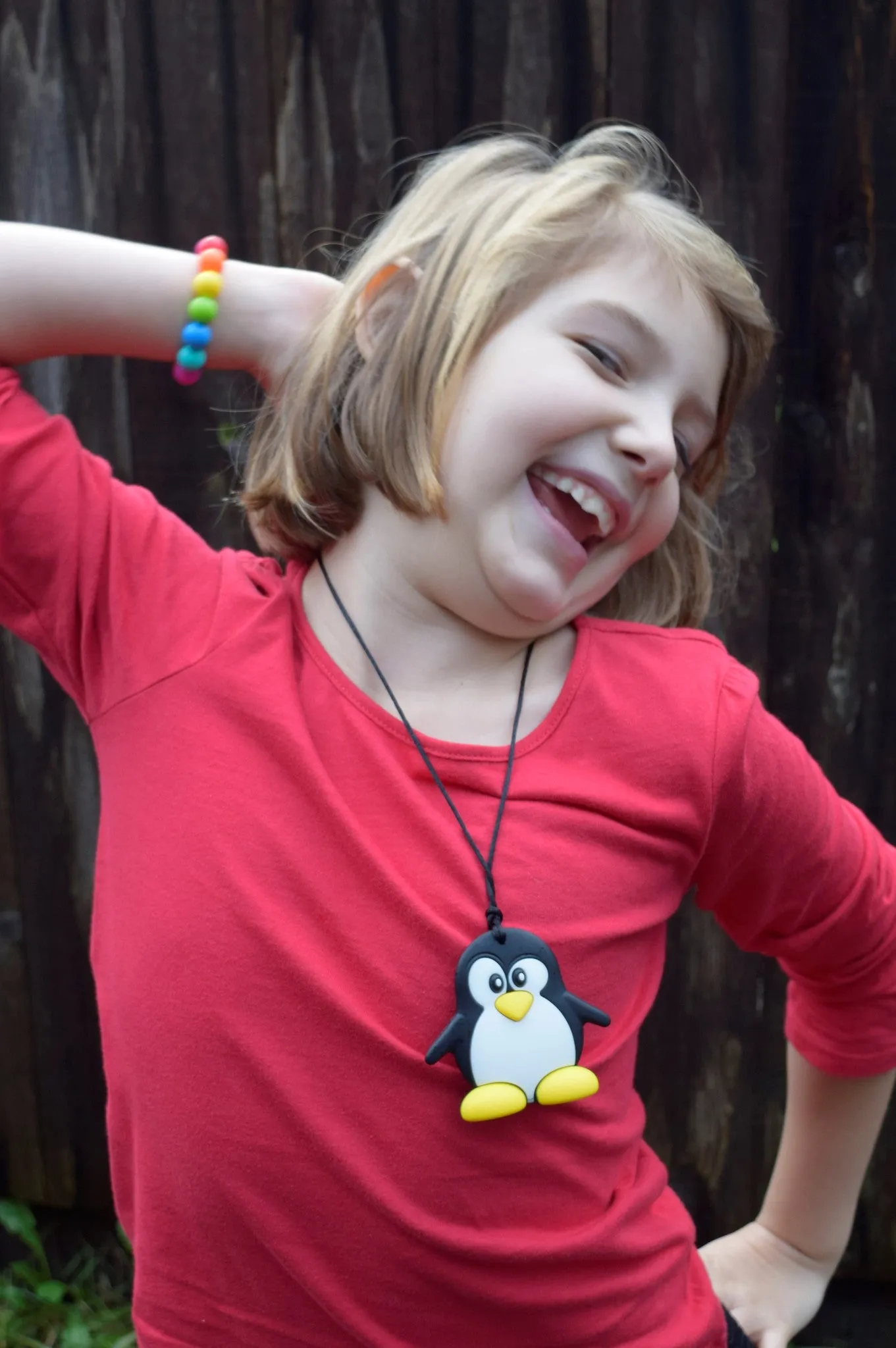 Mr. Penguin Chew Necklace