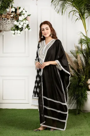 Mulmul side gota dupatta