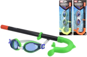 M.Y British Standard Goggle & Snorkel Set - Green, Yellow or Orange