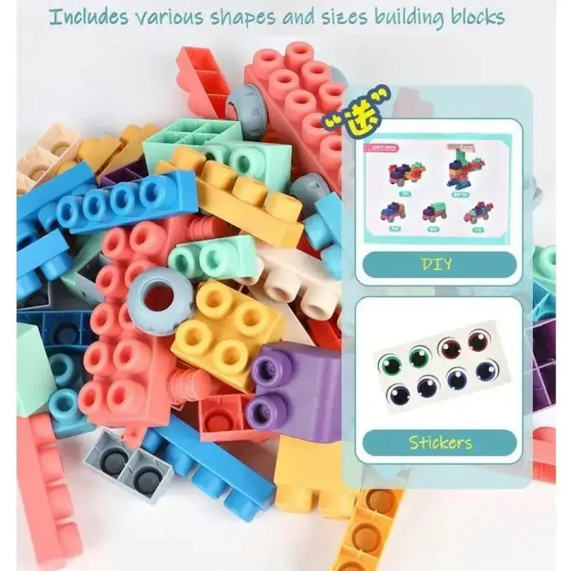 My First Extra Large Soft Baby Building Blocks - TPEE Rubber