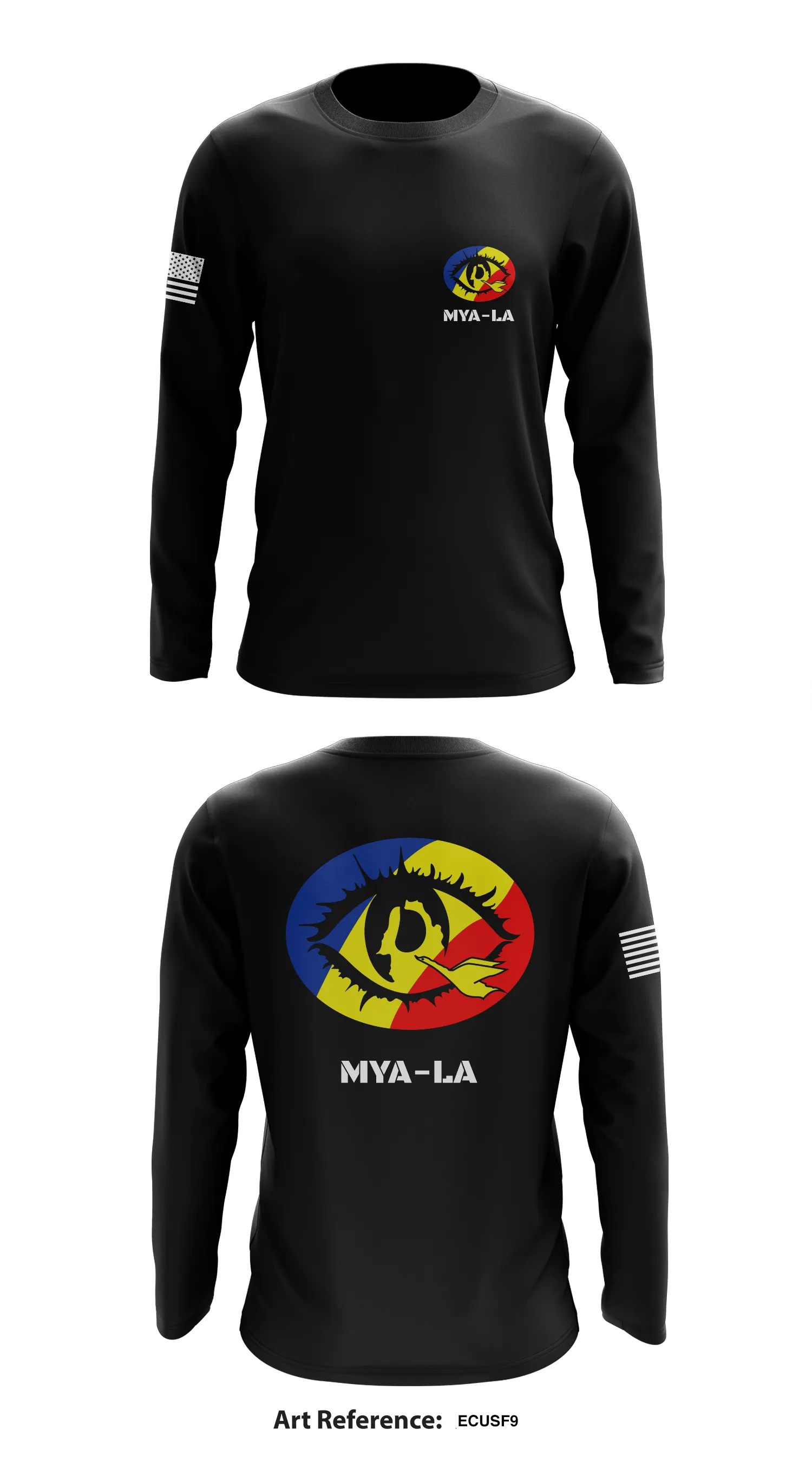 MYA-LA Store 1 Core Men's LS Performance Tee - EcUsf9