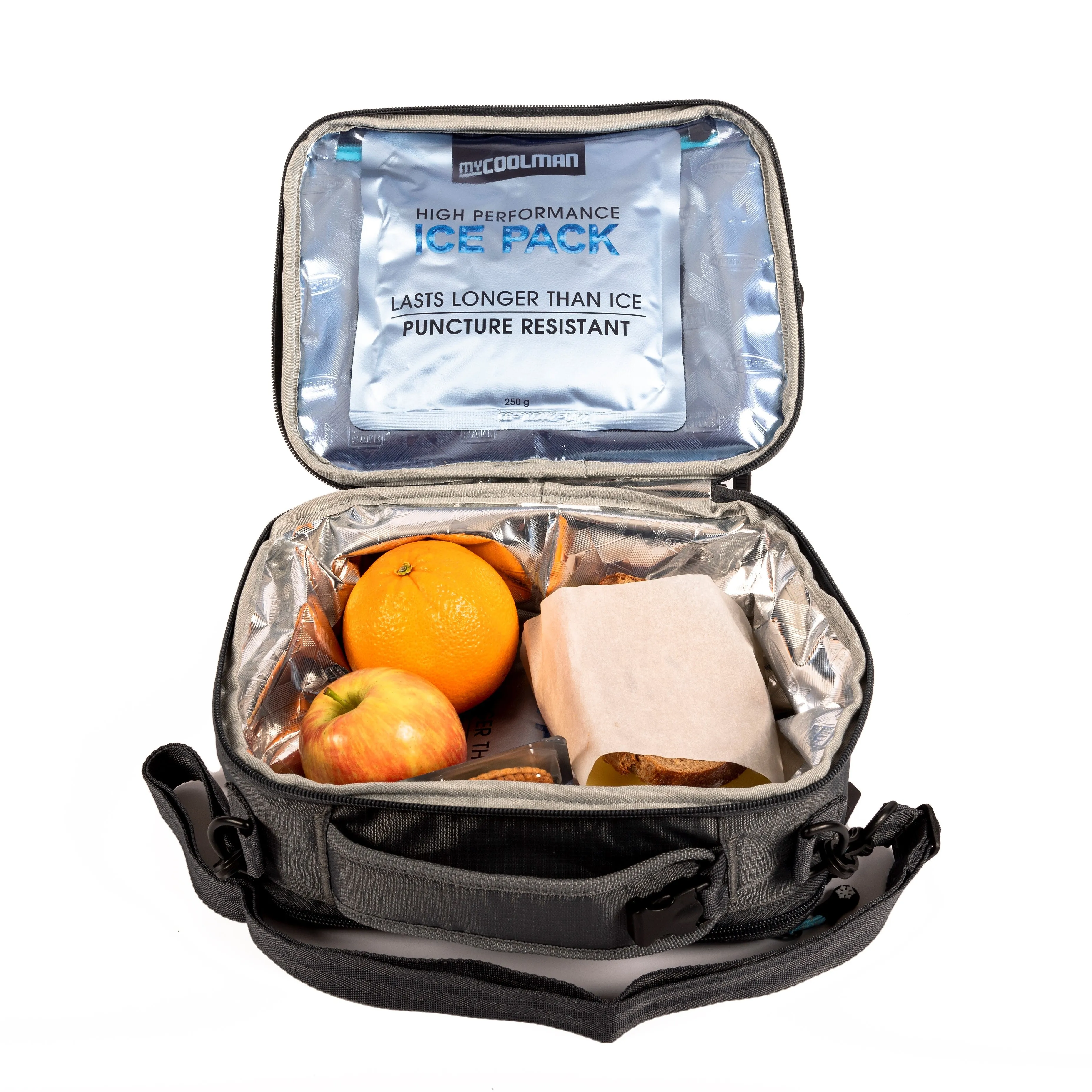 myCOOLMAN - Expandable Lunch Box With BONUS Ice Packs