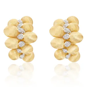 Nanis 18k Yellow Gold "Transformista" Iconic Earrings with Diamonds, Dias=.41tw