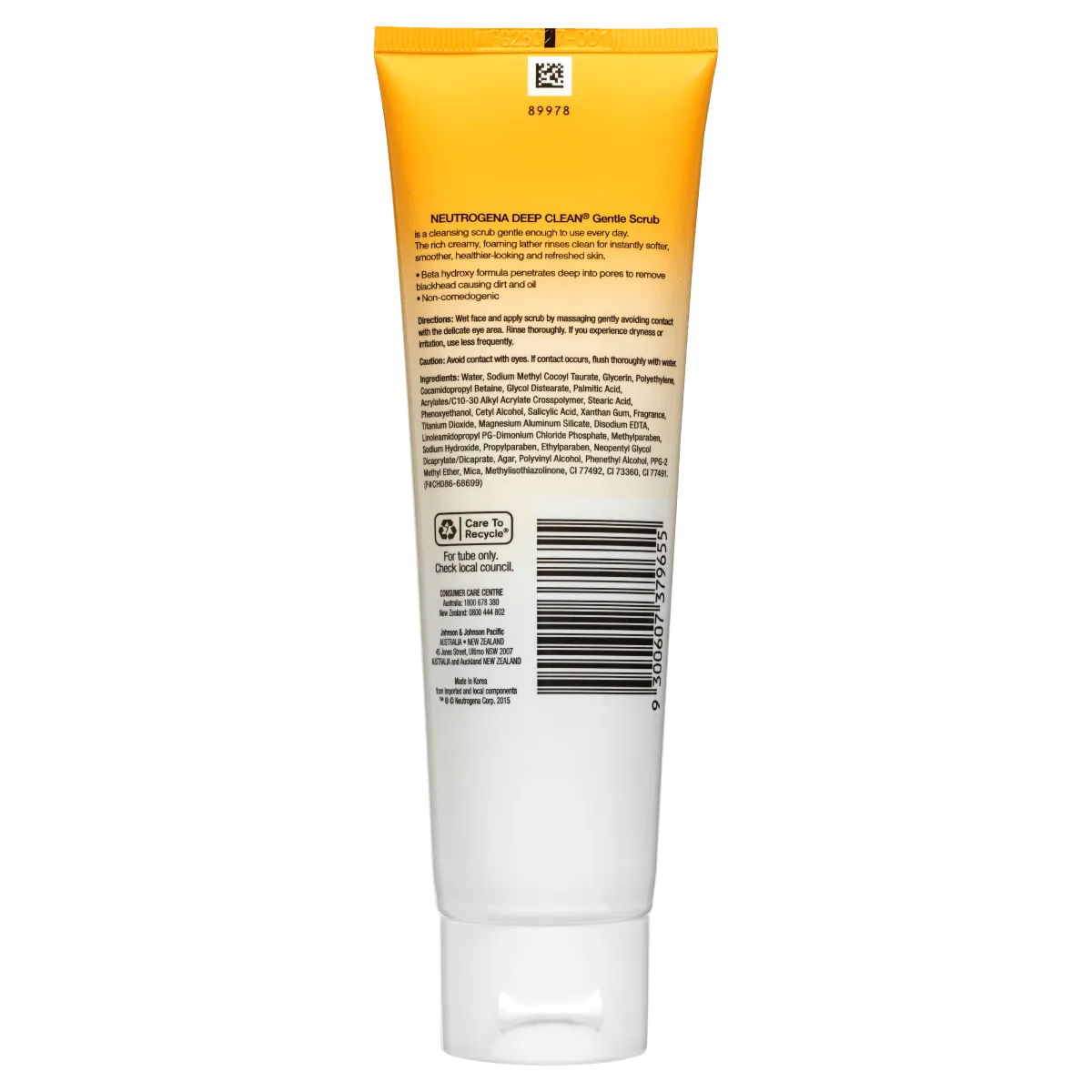 Neutrogena Deep Clean Gentle Scrub 125mL