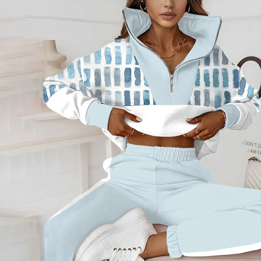NEW Classy Blue and White Two Piece Set - Size XL - Retails $107 